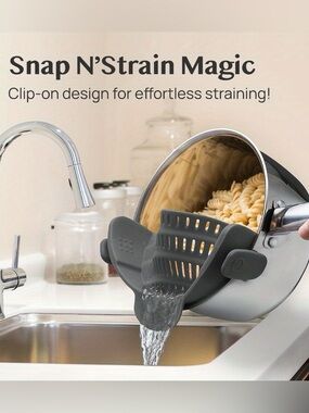 Kitchen Gizmo Strainer for Pots, Pans, and Bowls